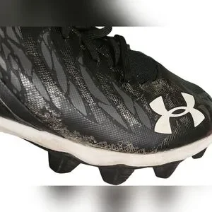 Under Armour Black and White Sports Cleats Size 9.5 Under Armour Spotlight Hammer Football Cleats main image 3